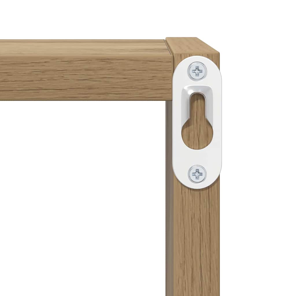 Wall Shelves with Shelf 2 pcs Artisan Oak Engineered Wood