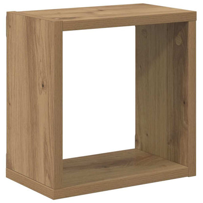 Wall Shelves with Shelf 2 pcs Artisan Oak Engineered Wood