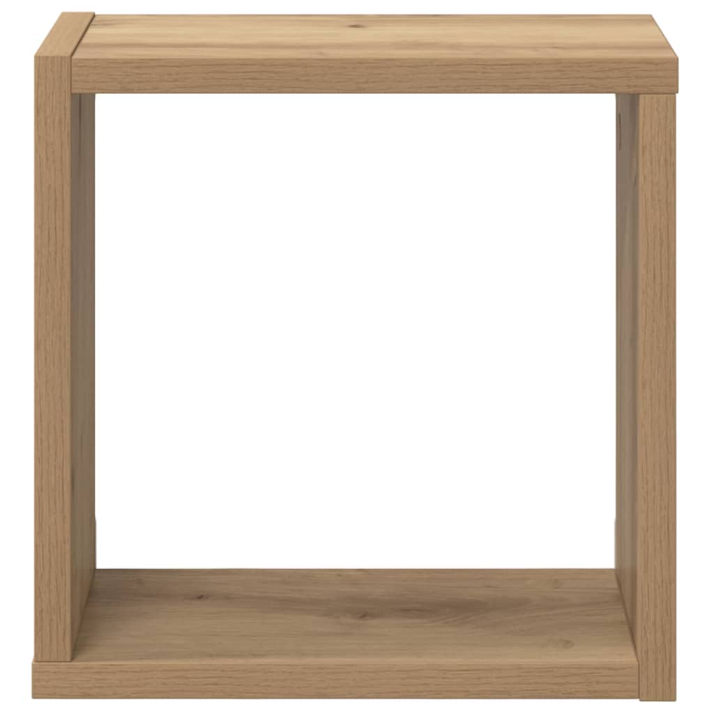 Wall Shelves with Shelf 2 pcs Artisan Oak Engineered Wood