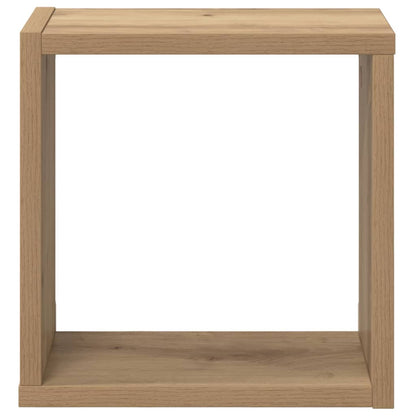 Wall Shelves with Shelf 2 pcs Artisan Oak Engineered Wood