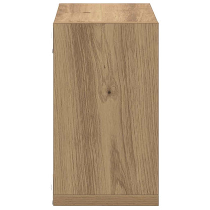 Wall Shelves with Shelf 2 pcs Artisan Oak Engineered Wood