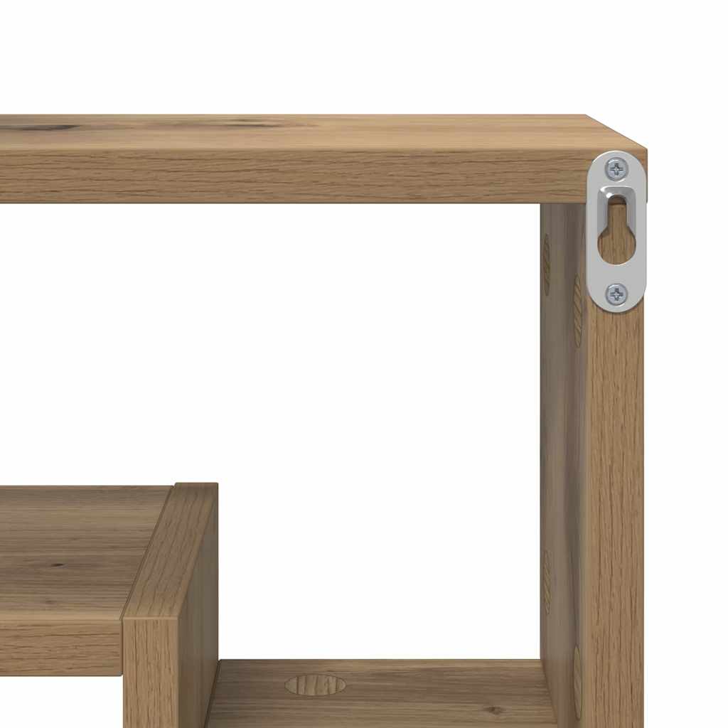 Wall Shelf Wall-Mounted Artisan oak 82 x 15 x 51 cm
