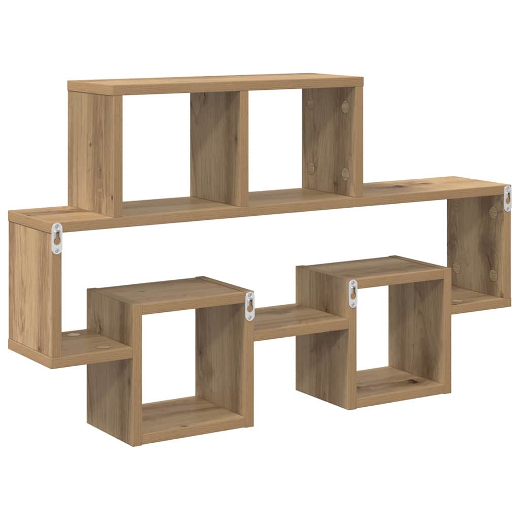 Wall Shelf Wall-Mounted Artisan oak 82 x 15 x 51 cm