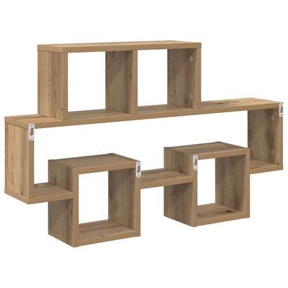 Wall Shelf Wall-Mounted Artisan oak 82 x 15 x 51 cm