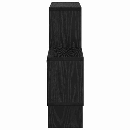 Wall Shelf with Shelf Black oak 82 x 15 x 51 cm Engineered wood