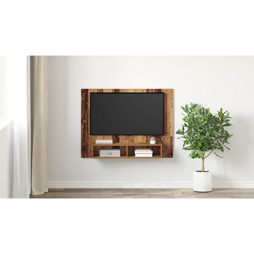 TV Cabinet Set Old Wood 120 x 23.5 x 90 cm Engineered Wood
