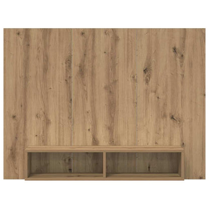 TV Cabinet Set Artisan Oak 120 x 23.5 x 90 cm Engineered Wood