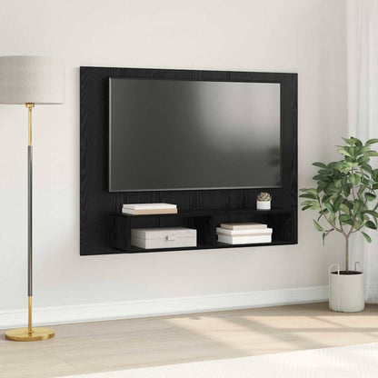 TV Cabinet Set 120 x 23.5 x 90 cm Black Oak Engineered Wood