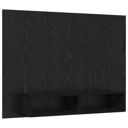 TV Cabinet Set 120 x 23.5 x 90 cm Black Oak Engineered Wood