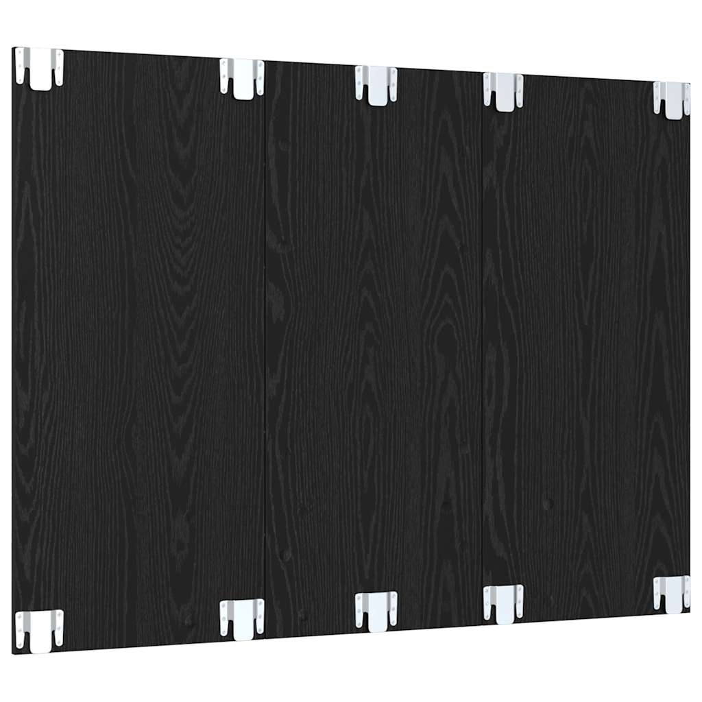 TV Cabinet Set 120 x 23.5 x 90 cm Black Oak Engineered Wood