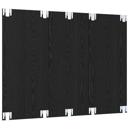 TV Cabinet Set 120 x 23.5 x 90 cm Black Oak Engineered Wood