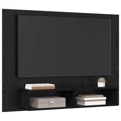TV Cabinet Set 120 x 23.5 x 90 cm Black Oak Engineered Wood