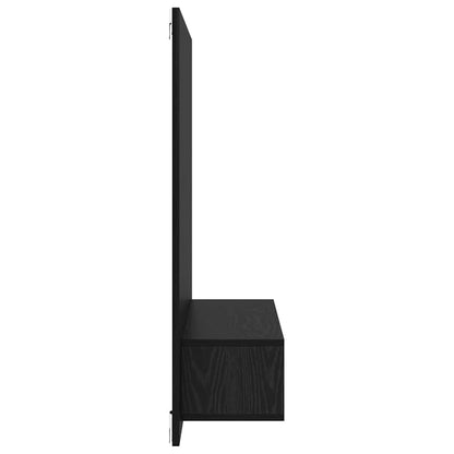 TV Cabinet Set 120 x 23.5 x 90 cm Black Oak Engineered Wood
