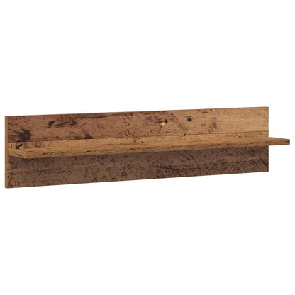 Wall Shelf 2 pcs Old Wood 80 x 11.5 x 18 cm Engineered Wood