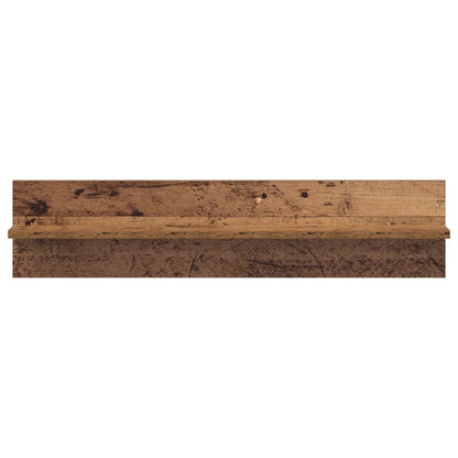 Wall Shelf 2 pcs Old Wood 80 x 11.5 x 18 cm Engineered Wood