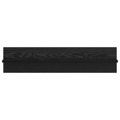 Wall Shelf 2 pcs Black Oak 80 x 11.5 x 18 cm Engineered Wood