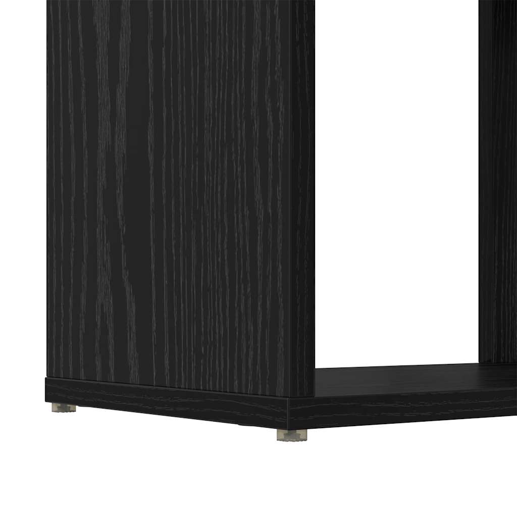 TV Cabinet Set 60 x 24 x 125.5 cm Black Engineered Wood
