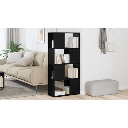 TV Cabinet Set Black 60 x 24 x 125.5 cm Engineered Wood