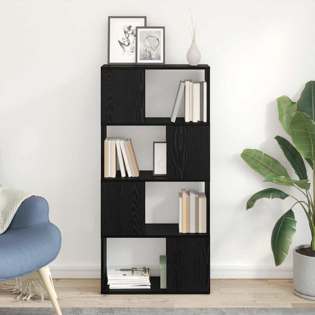 TV Cabinet Set Black 60 x 24 x 125.5 cm Engineered Wood