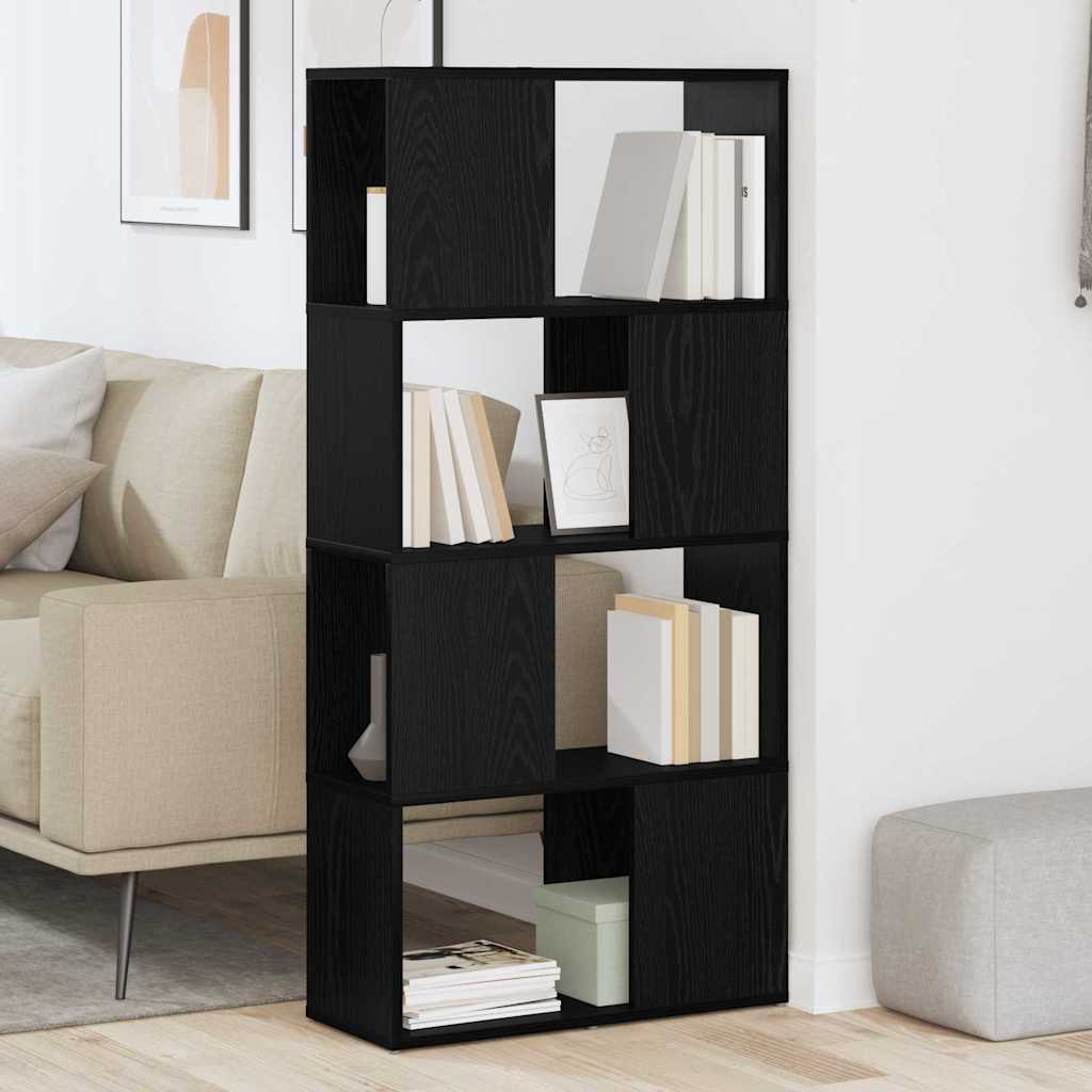 TV Cabinet Set Black 60 x 24 x 125.5 cm Engineered Wood