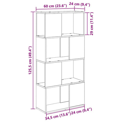 TV Cabinet Set Black 60 x 24 x 125.5 cm Engineered Wood