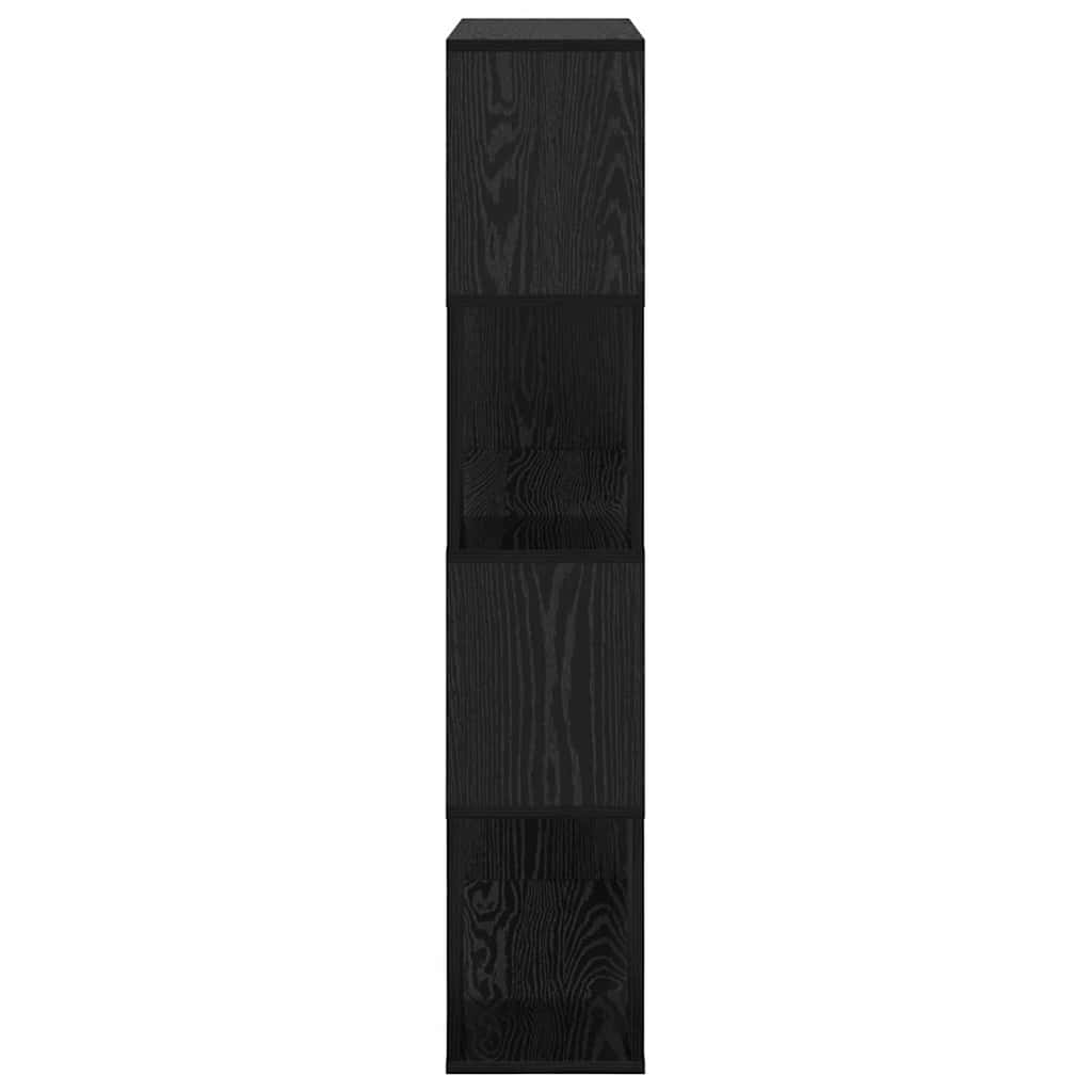 TV Cabinet Set 80 x 24 x 125 cm Black Engineered Wood