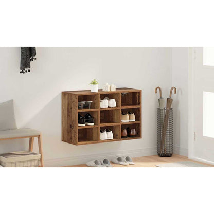 Shoe Cabinet Old Wood 77.5 x 30 x 51 cm Engineered Wood