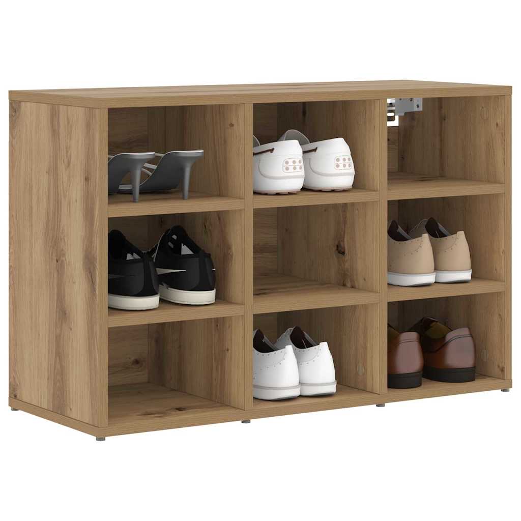 Shoe Cabinet 77.5 x 30 x 51 cm Engineered Wood Artisan Oak