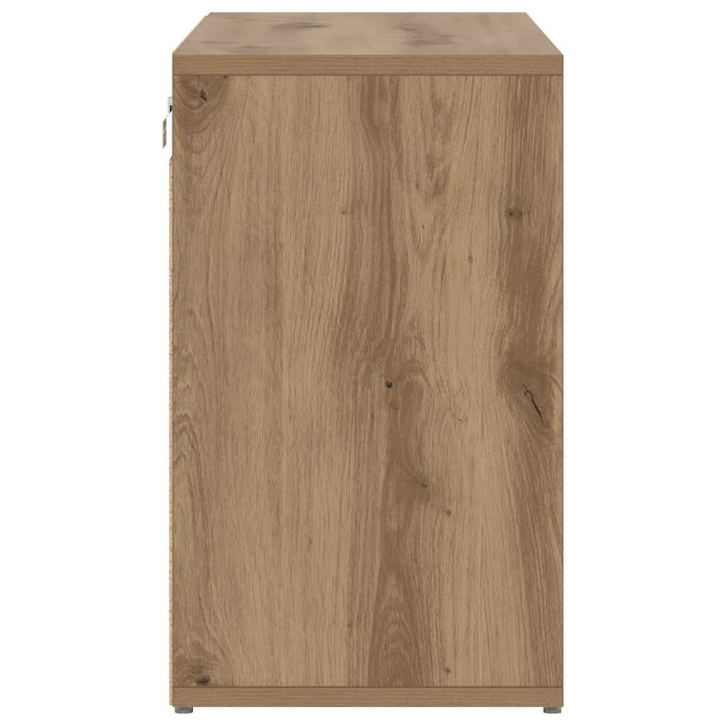 Shoe Cabinet 77.5 x 30 x 51 cm Engineered Wood Artisan Oak