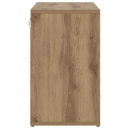 Shoe Cabinet 77.5 x 30 x 51 cm Engineered Wood Artisan Oak