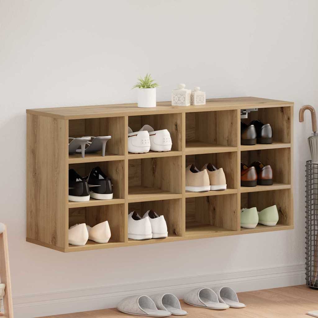 Shoe Cabinet 103 x 30 x 51 cm Engineered Wood Artisan Oak