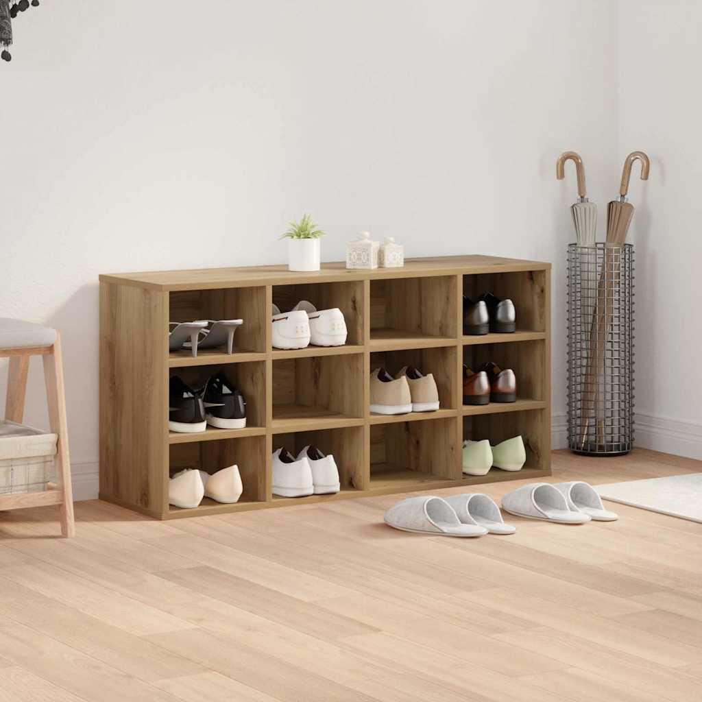Shoe Cabinet 103 x 30 x 51 cm Engineered Wood Artisan Oak