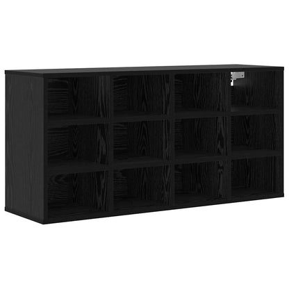 Shoe Cabinet Black Oak 103 x 30 x 51 cm Engineered Wood