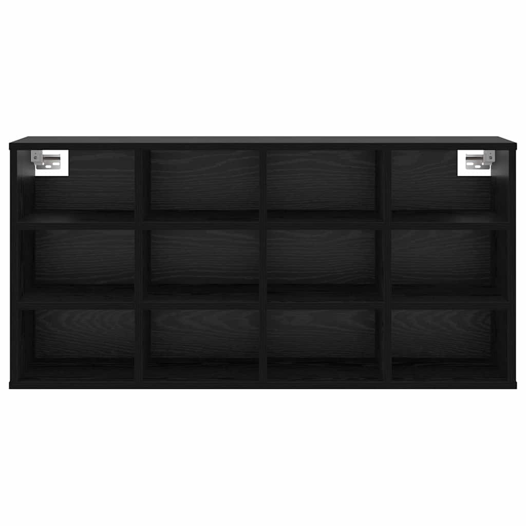 Shoe Cabinet Black Oak 103 x 30 x 51 cm Engineered Wood