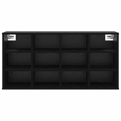 Shoe Cabinet Black Oak 103 x 30 x 51 cm Engineered Wood