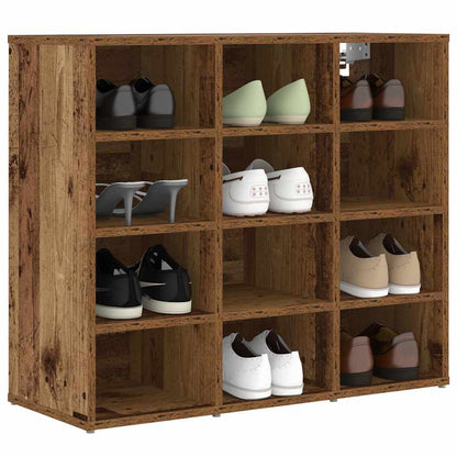 Shoe Cabinet Old Wood 77.5 x 30 x 67 cm Engineered Wood