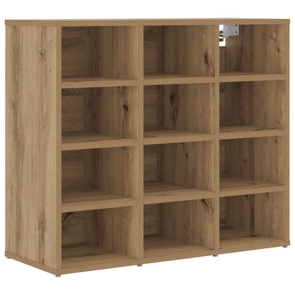 Shoe Cabinet 77.5 x 30 x 67 cm Engineered Wood Artisan Oak