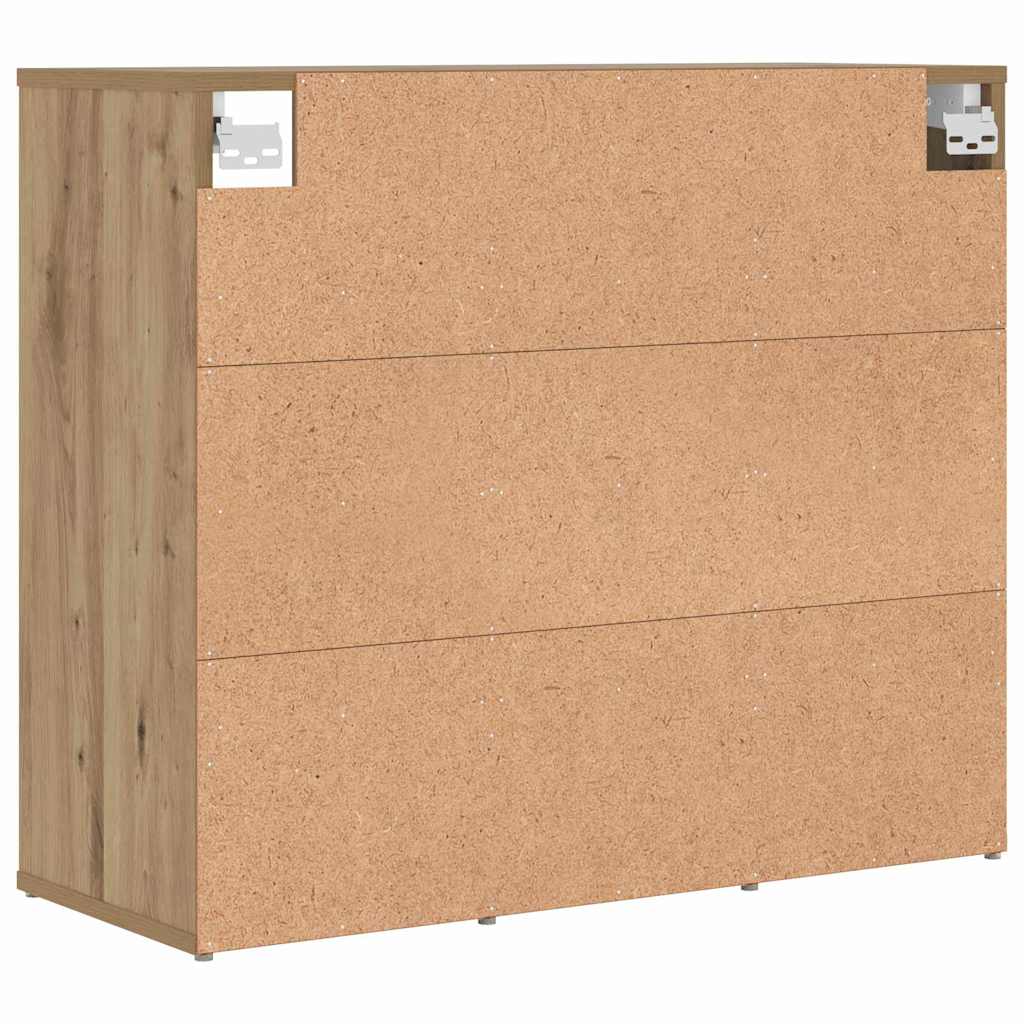 Shoe Cabinet 77.5 x 30 x 67 cm Engineered Wood Artisan Oak