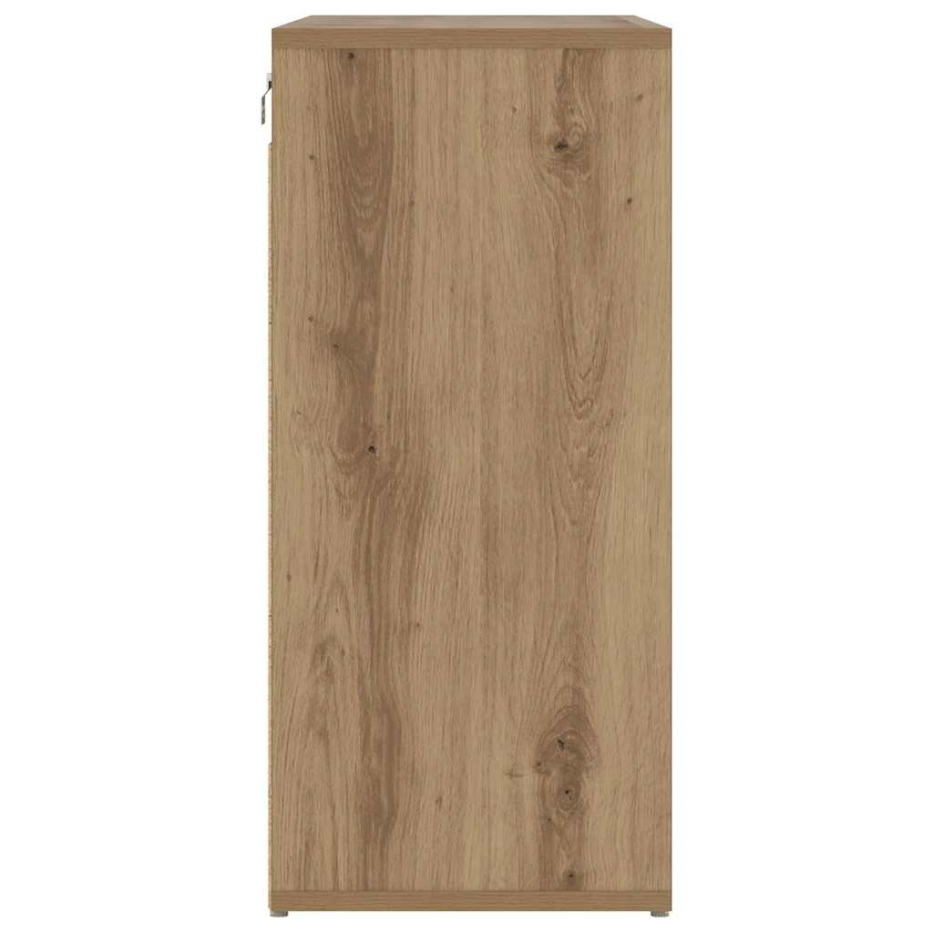 Shoe Cabinet 77.5 x 30 x 67 cm Engineered Wood Artisan Oak