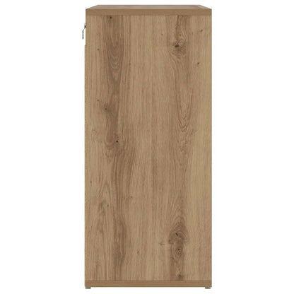 Shoe Cabinet 77.5 x 30 x 67 cm Engineered Wood Artisan Oak