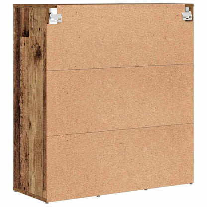 Shoe Cabinet Old Wood 77.5 x 30 x 83.5 cm Engineered Wood