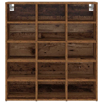 Shoe Cabinet Old Wood 77.5 x 30 x 83.5 cm Engineered Wood