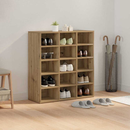 Shoe Cabinet 77.5 x 30 x 83.5 cm Engineered Wood Artisan Oak