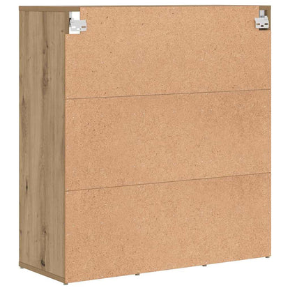 Shoe Cabinet 77.5 x 30 x 83.5 cm Engineered Wood Artisan Oak