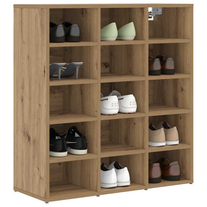 Shoe Cabinet 77.5 x 30 x 83.5 cm Engineered Wood Artisan Oak