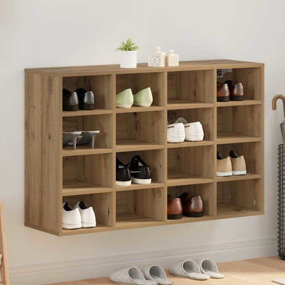 Shoe Cabinet 103 x 30 x 67 cm Engineered Wood Artisan Oak