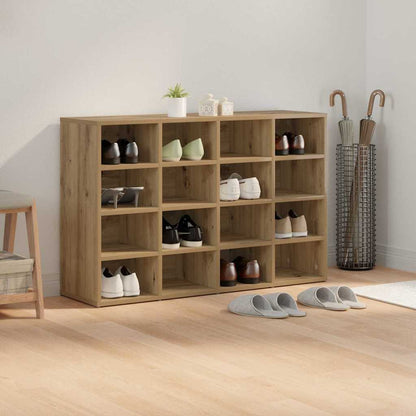 Shoe Cabinet 103 x 30 x 67 cm Engineered Wood Artisan Oak