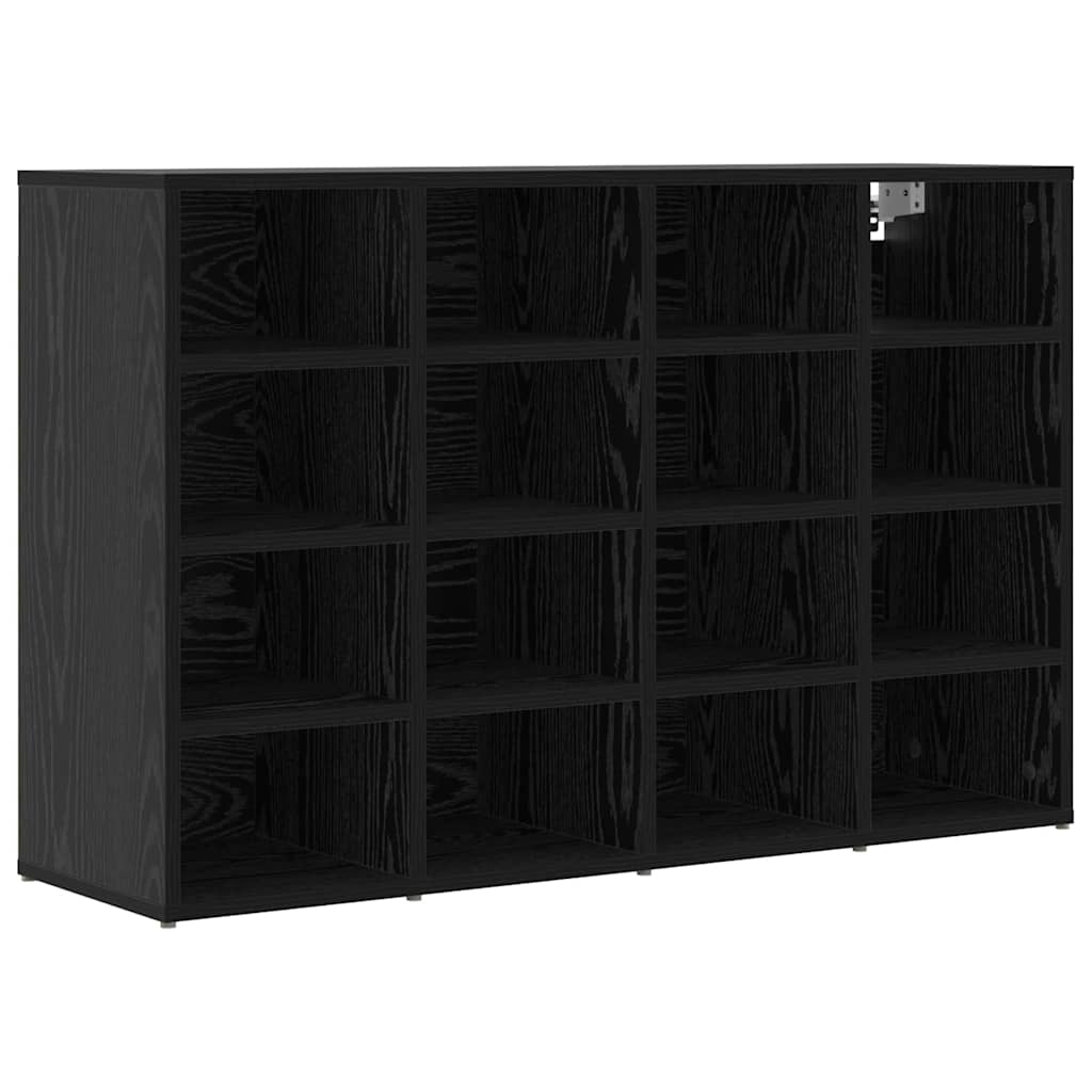 Shoe Cabinet Black Oak 103 x 30 x 67 cm Engineered Wood