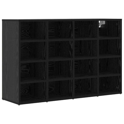 Shoe Cabinet Black Oak 103 x 30 x 67 cm Engineered Wood