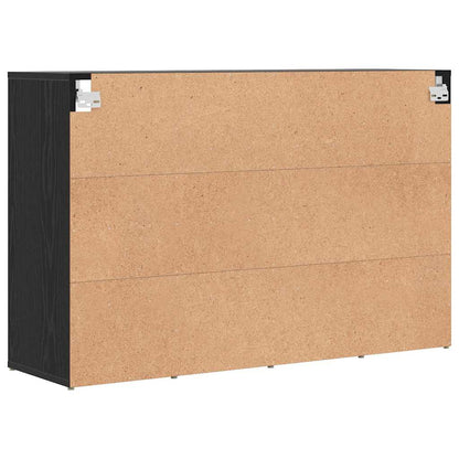 Shoe Cabinet Black Oak 103 x 30 x 67 cm Engineered Wood